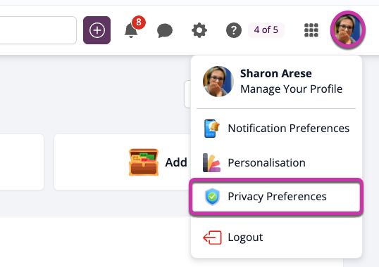 Open Privacy Preferences