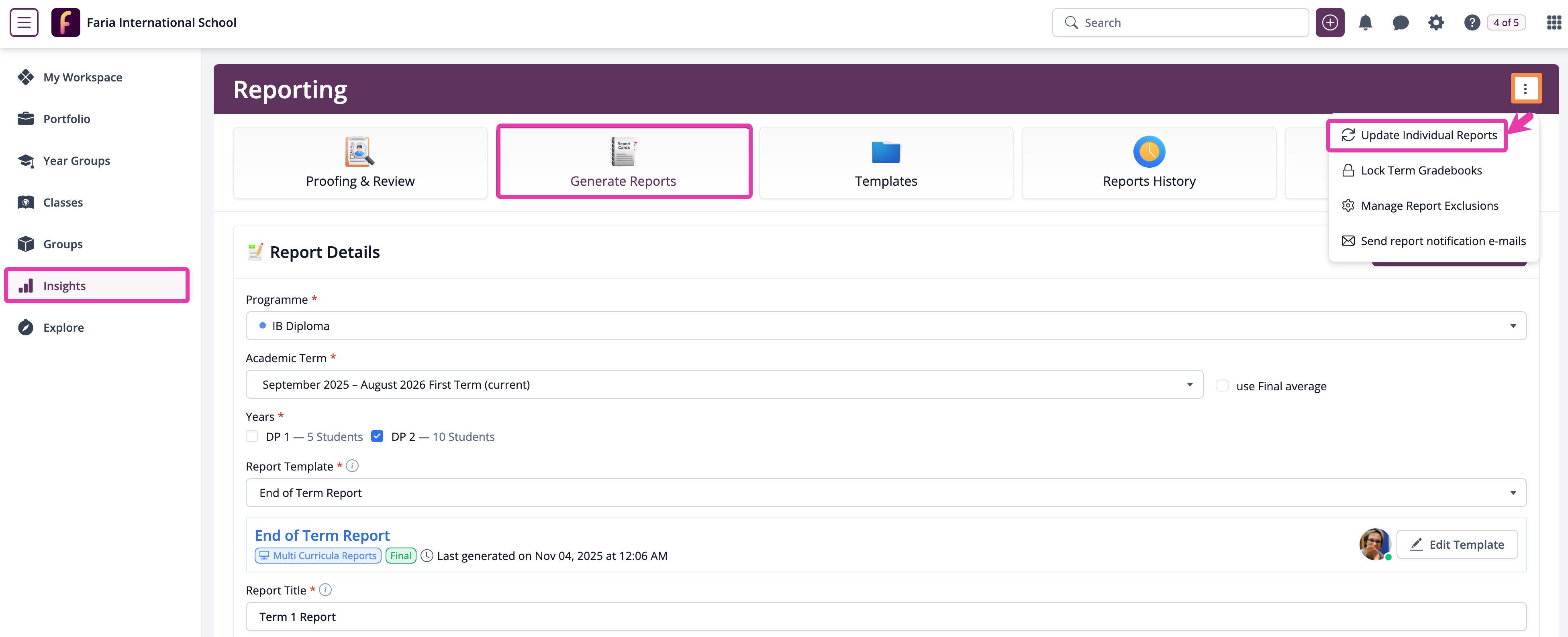 Insights > Reporting > Generate Reports > Update Individual Reports.jpg
