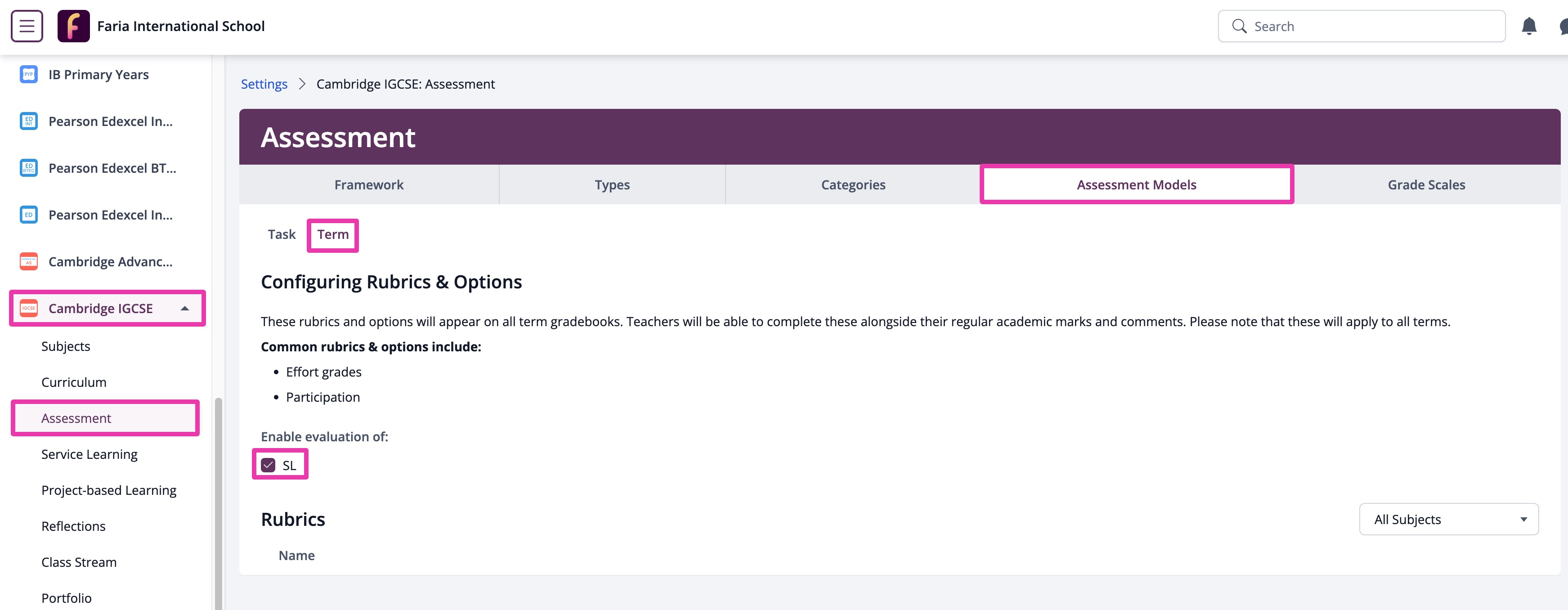Settings > [Programme] > Assessment > Assessment Models > Term.jpg