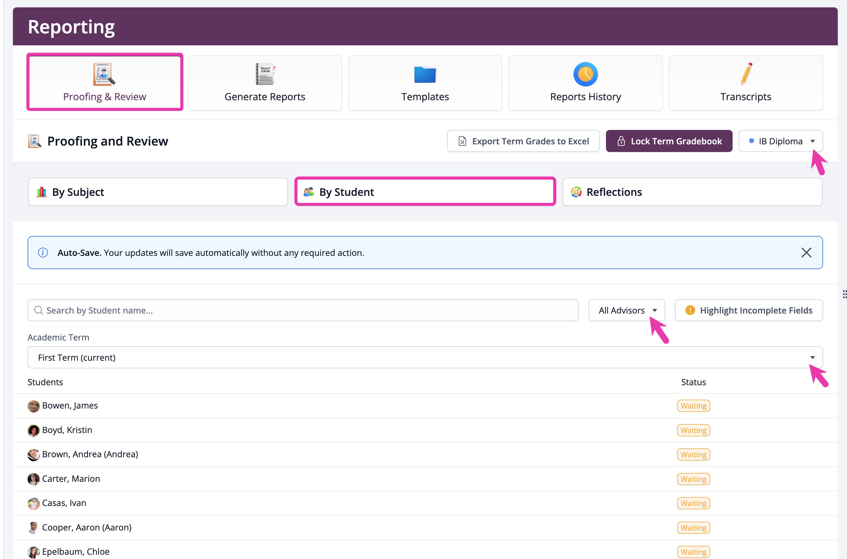 Reviewing Grades by Student.jpg