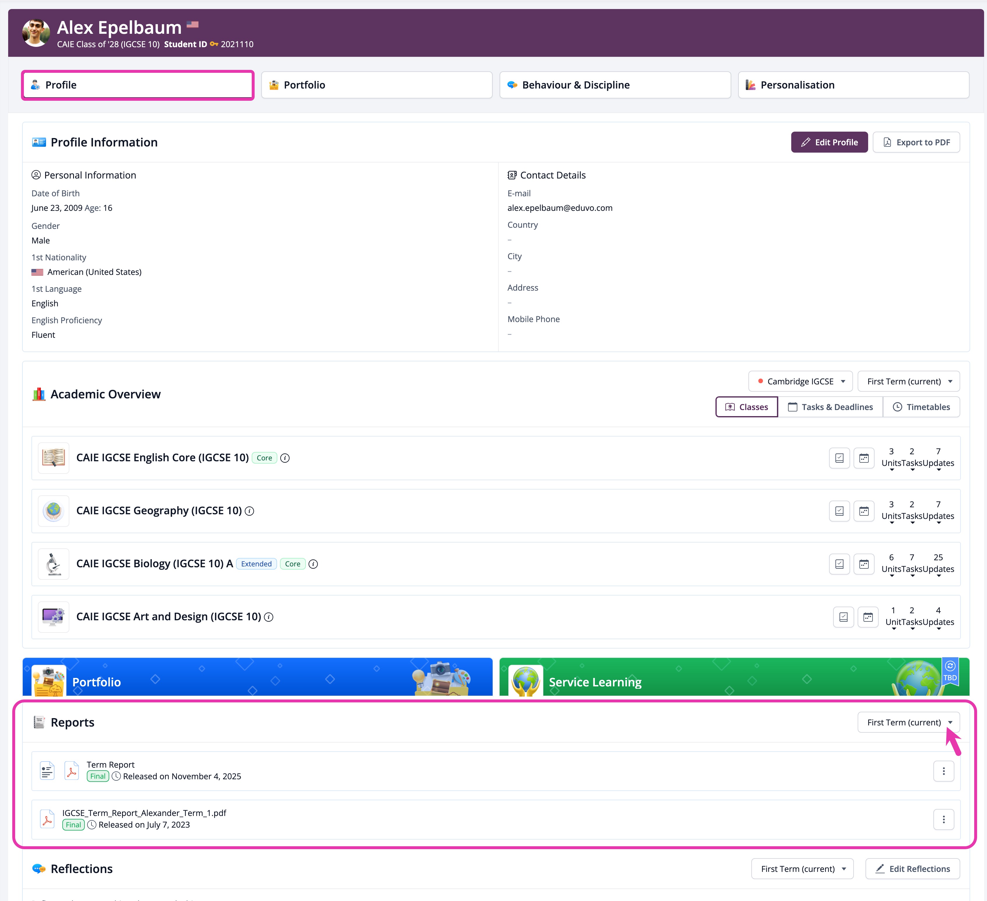 Viewing Individual Student Reports.jpg