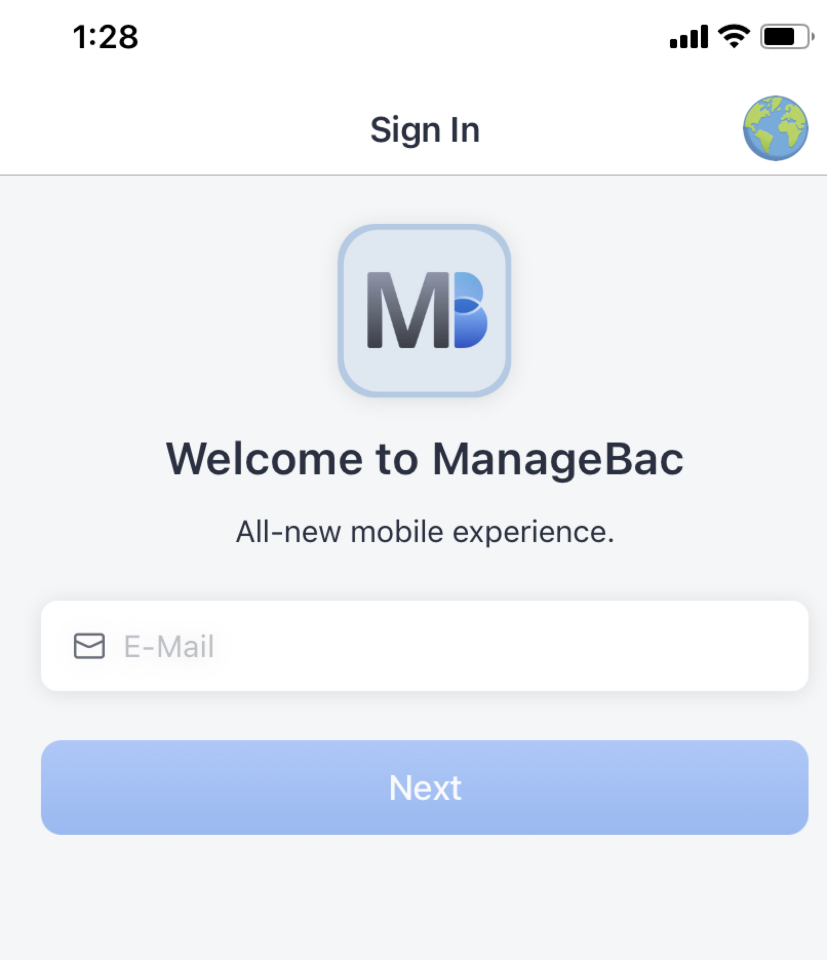 لقطة شاشة: يرجى ملاحظة أنه إذا كانت هذه هي المرة الأولى التي تدخل فيها إلى حساب ManageBac+ الخاص بك، فستحتاج إلى تسجيل الدخول