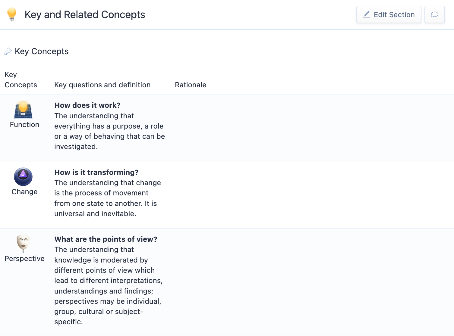 Captura de pantalla: Envíe una solicitud de importación de estándares para actualizar los estándares curriculares específicos de su escuela.