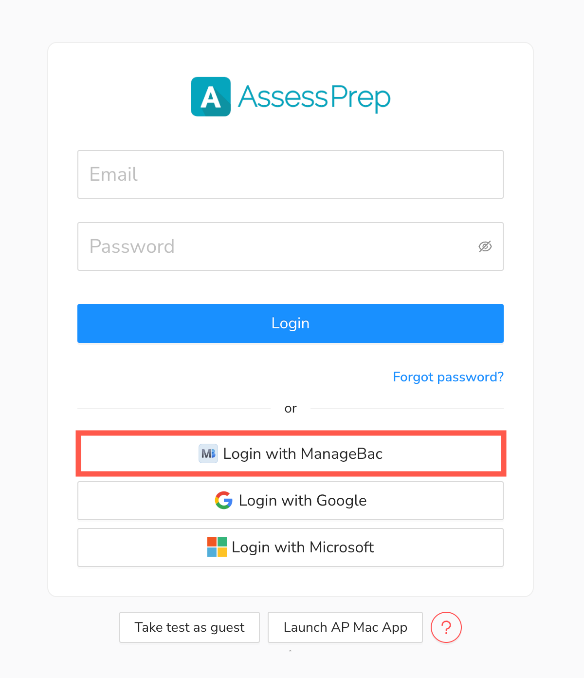 AssessPrep 单点登录