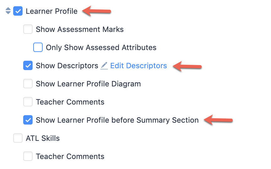 截图：您还可以自定义报告中每页显示一个或多个主题。