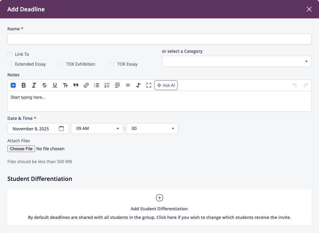截图：添加截止日期及扩展论文链接