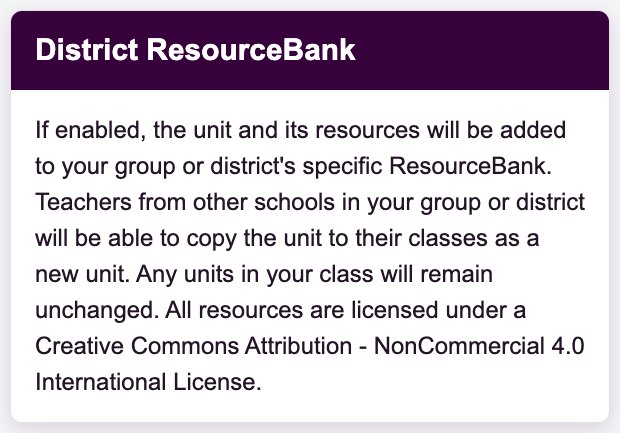 図：District ResourceBankのツールチップで、共有の仕組みを説明しています。